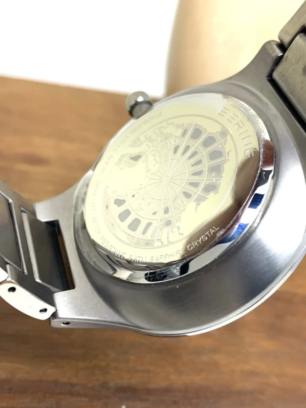 Bering Men's Watch 14442-777 Solar Gray Dial Date Silver Stainless Steel 42mm